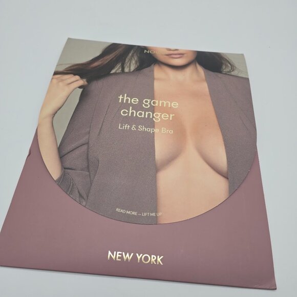 NOOD The Game Changer Bra Womens Size 2 Beige Lift & Shape Adhesive Invisible - Picture 8 of 9